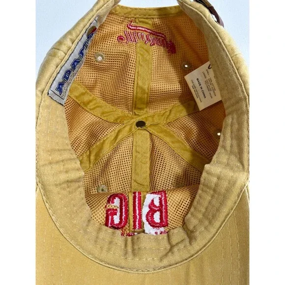 Murray’s Big Cheese Adams Upscale Cotton Dad Golf Hat Baseball Cap Leather Strap - Picture 9 of 12